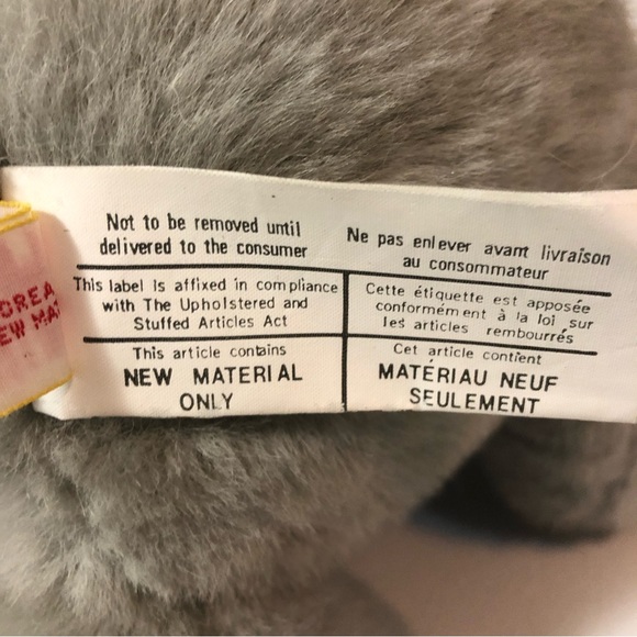 Vintage Dakin Fun Farm Grandpaw Bear Plush Grey Glasses Blue Sweater Tags - Picture 11 of 14